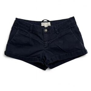 Garage Low Rise Micro Navy Blue Shorts Size 00 Cute Back Pockets